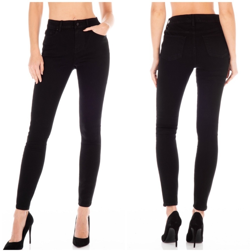Fidelity Black Gwen High Rise Skinny Jeans Sz 27